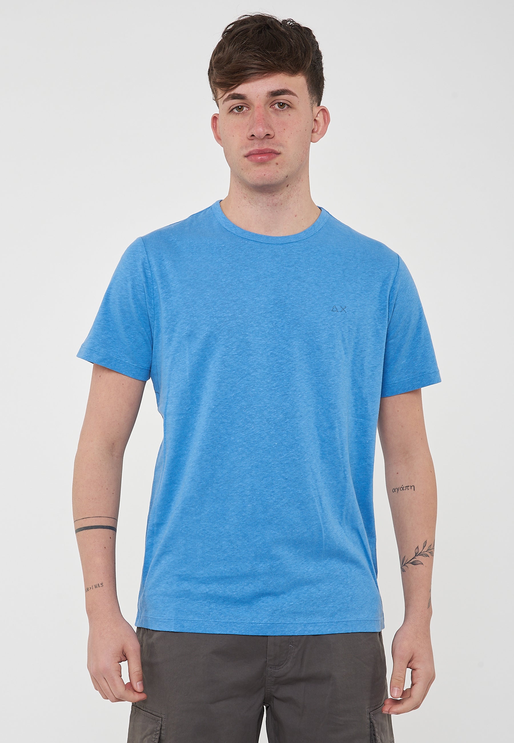 T-Shirt Jersey Linen S/S Avio 