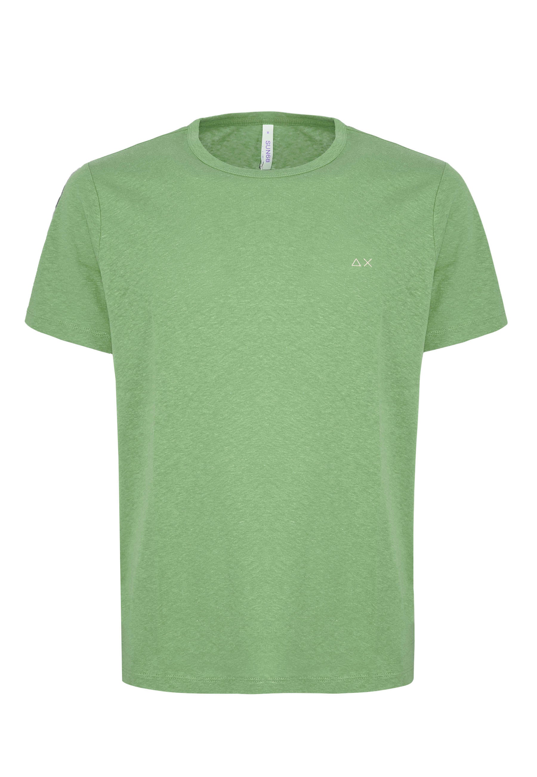T-Shirt Jersey Linen S/S Verde Salvia 
