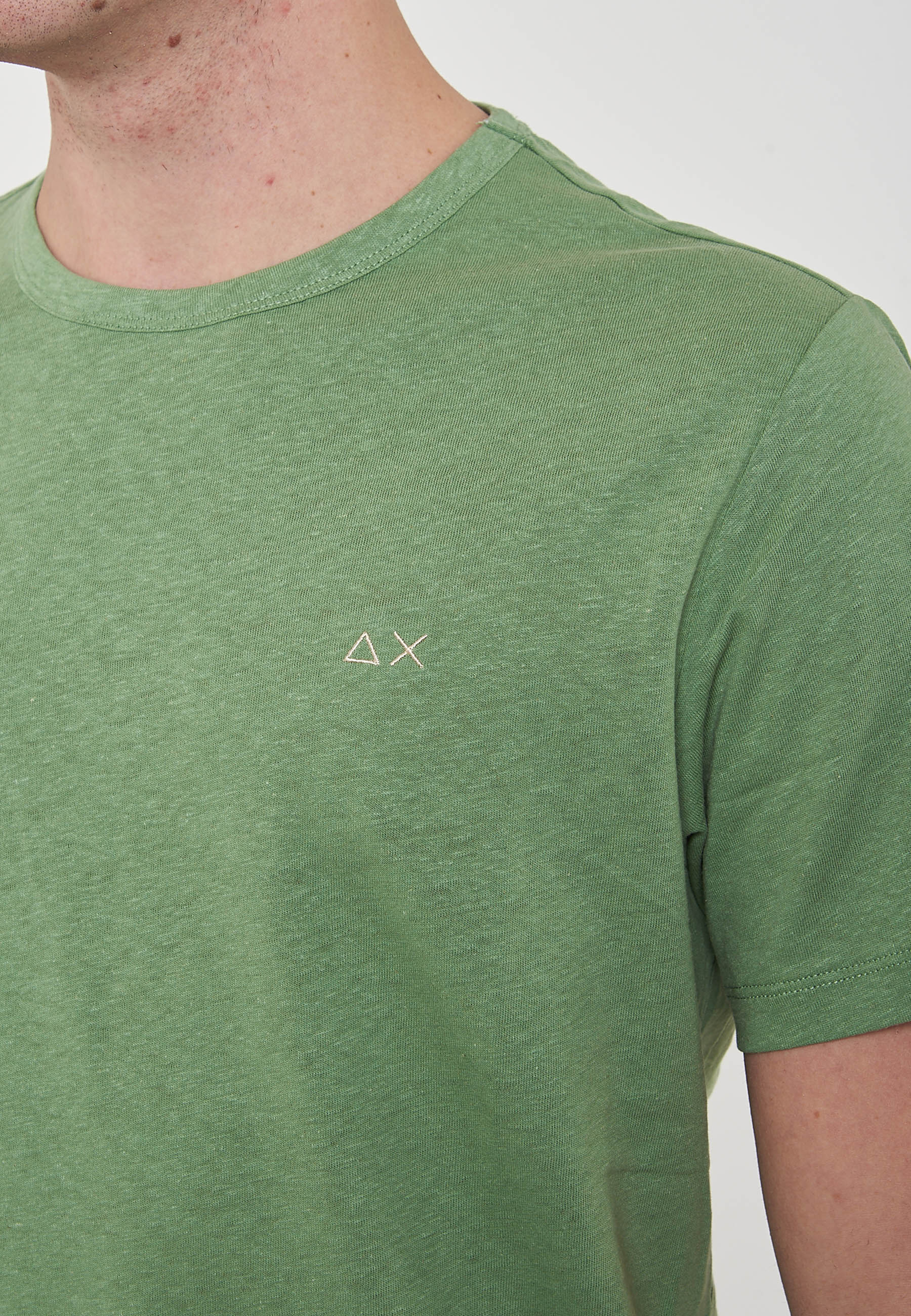 T-Shirt Jersey Linen S/S Verde Salvia 