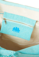 Tote Bag Con  Effetto Stone Washed Miami Blue Java 