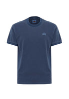 T-Shirt New Dey Girocollo Tinto Capo Con Logo Navy 01 
