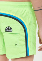 Costume Da Bagno Corto Vita Elasticata Poliestere Riciclato Repreve Fluo Green 01 