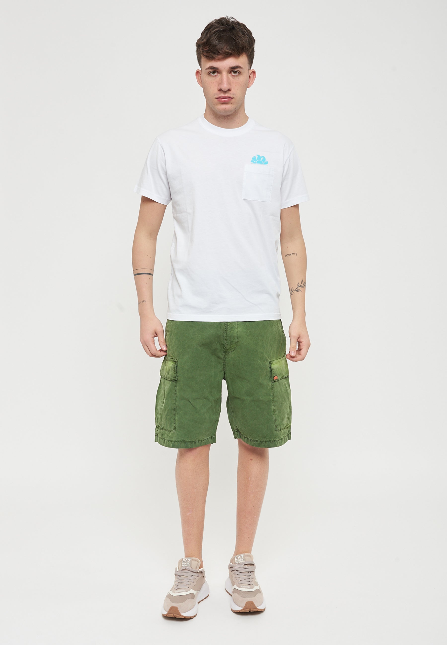 T-Shirt Con Tasca White 01 