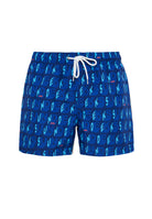 Costume Da Bagno Corto Vita Elasticata Stampa Suncube In Poly Riciclato Sapphire 