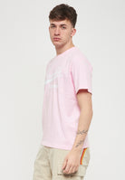 T-Shirt con Scritta Sundek Quartz Pink 