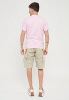 T-Shirt con Scritta Sundek Quartz Pink 