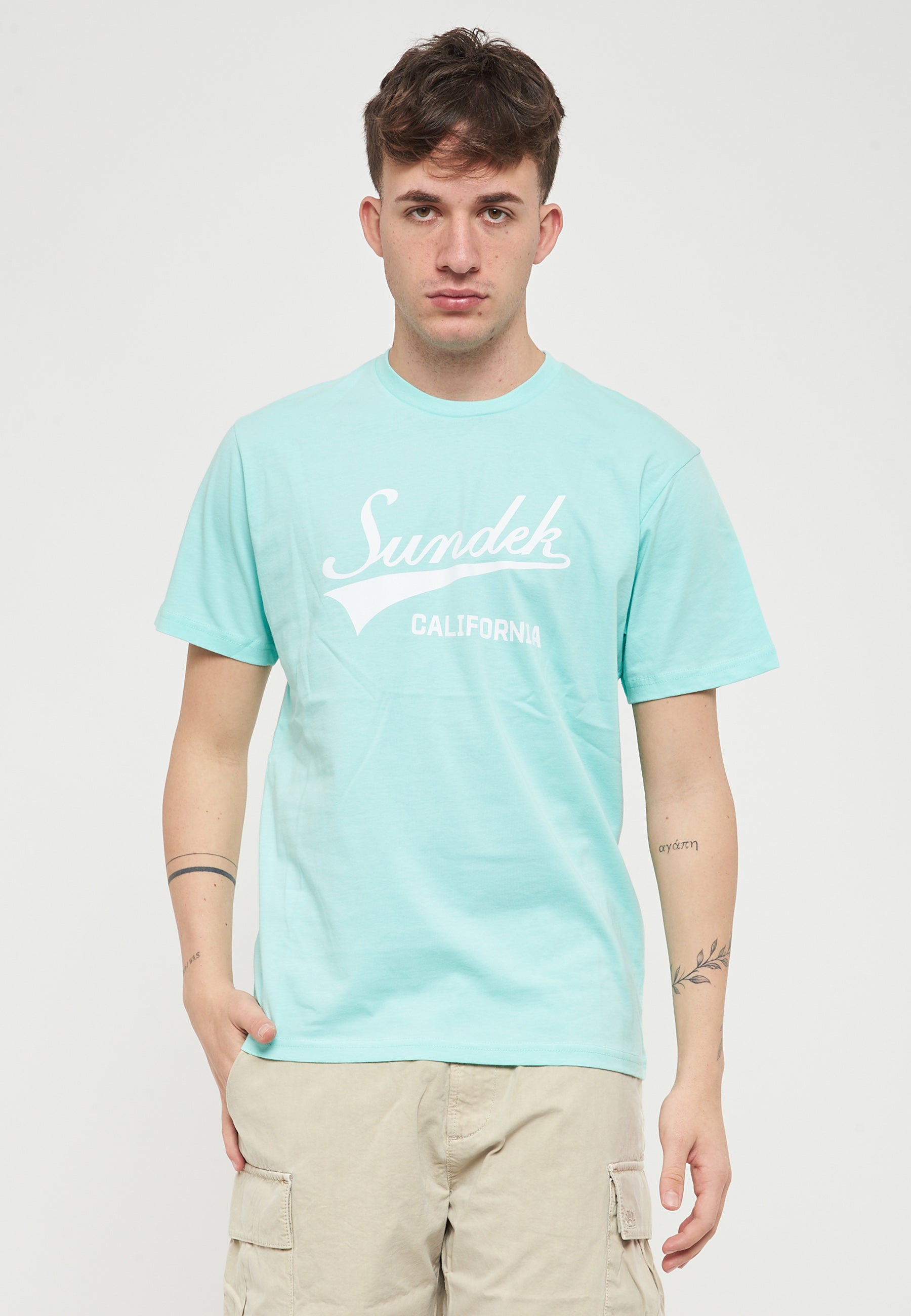 T-Shirt con Scritta Sundek Fresh 