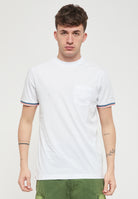 T-Shirt Finn Girocollo Con Taschino White 