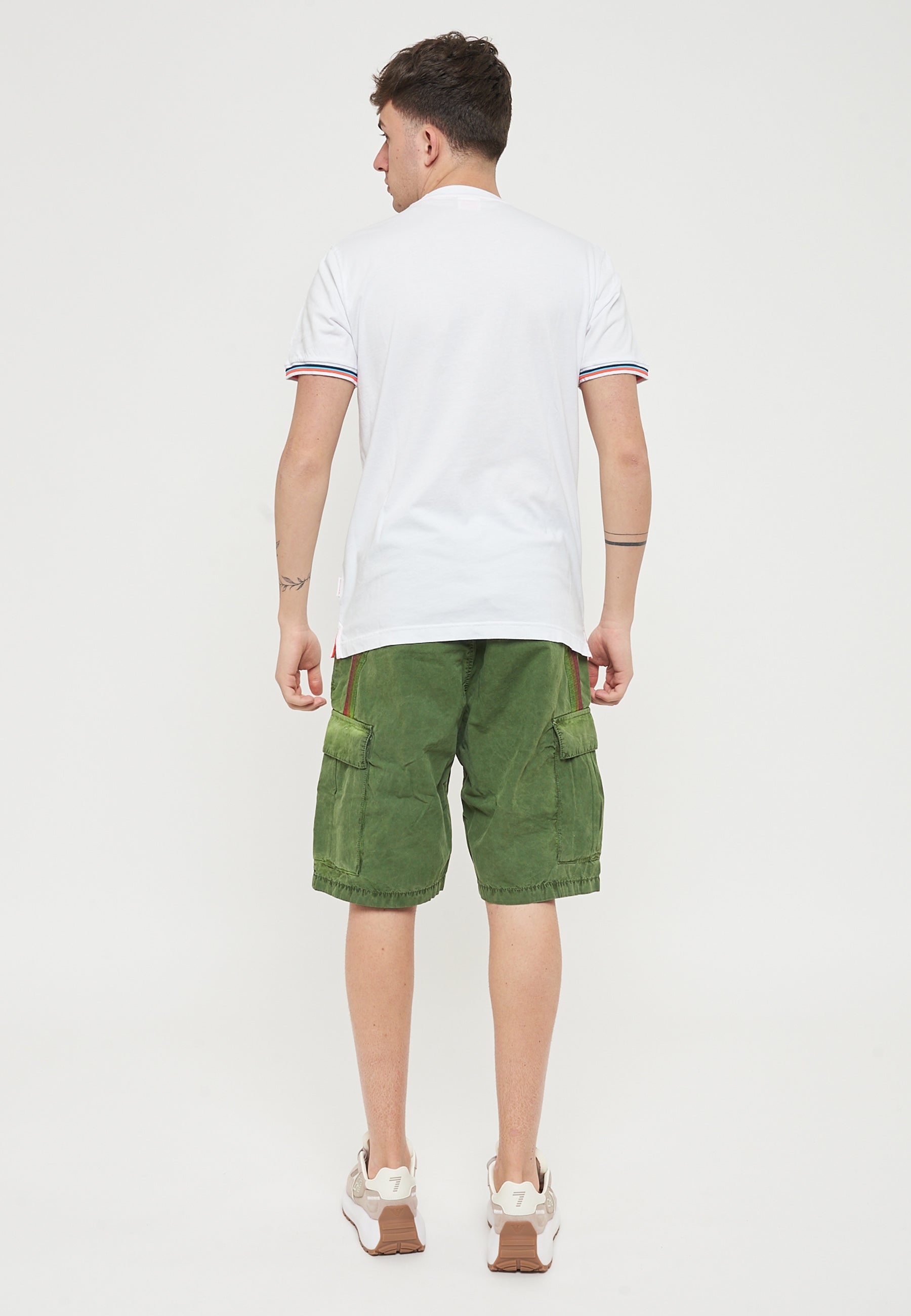 T-Shirt Finn Girocollo Con Taschino White 
