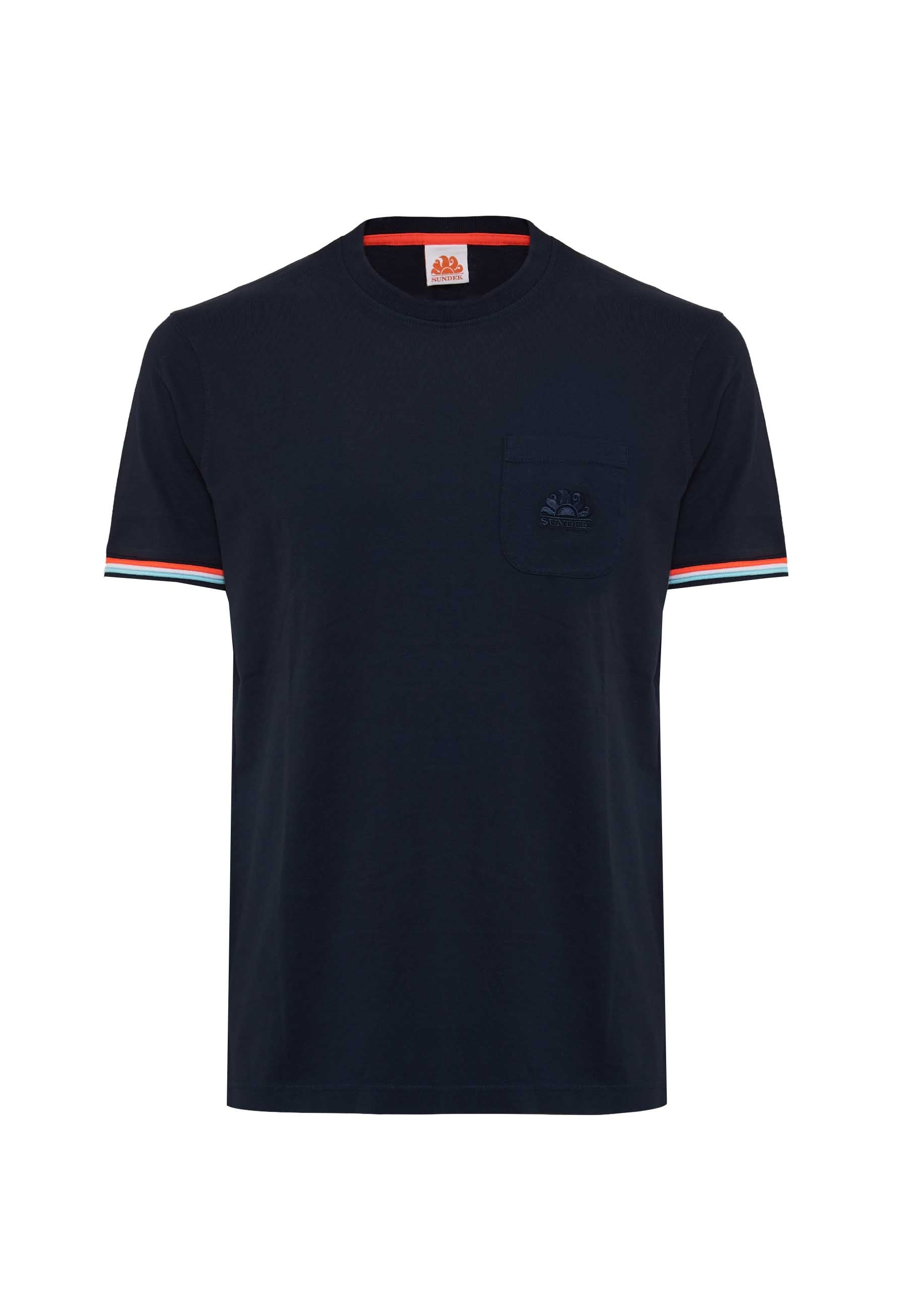 T-Shirt Finn Girocollo Con Taschino Alisei 01 