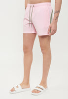 Costume Da Bagno Corto Vita Elasticata Strech Con Tasca Quartz Pink 
