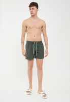 Costume Da Bagno Corto Vita Elasticata Strech Con Tasca Pine 01 
