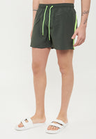 Costume Da Bagno Corto Vita Elasticata Strech Con Tasca Pine 01 