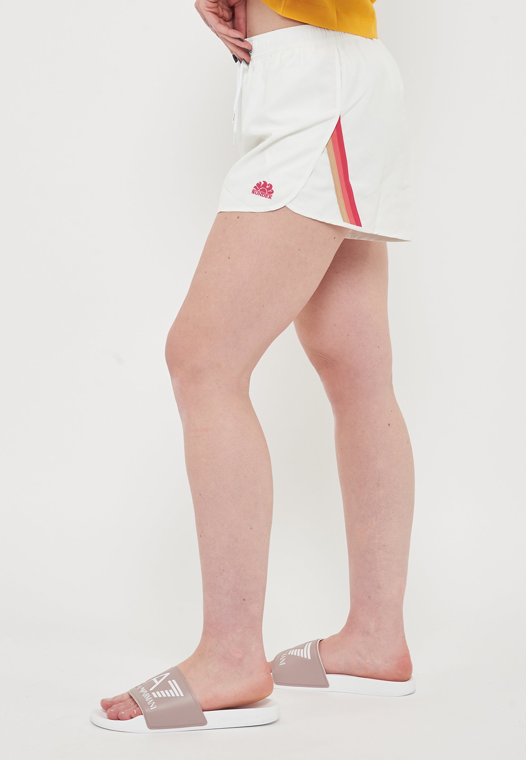 Kiana Costume A Pantaloncino Corto Con Vita Elasticata Repreve White 43 