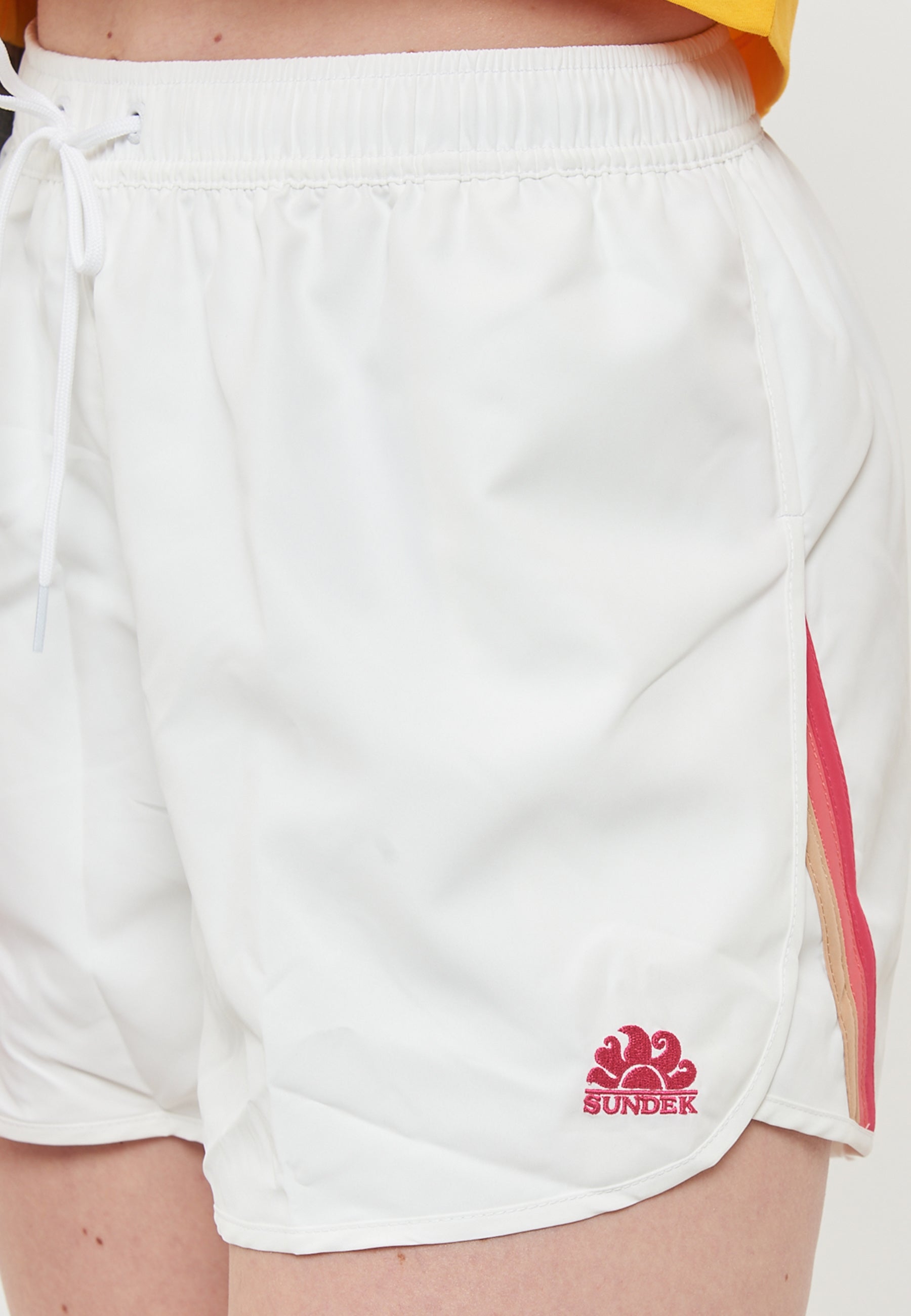 Kiana Costume A Pantaloncino Corto Con Vita Elasticata Repreve White 43 