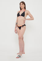Costume Mare Donna Top Americano E Slip Regolabile Black 40 