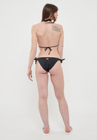 Costume Mare Donna Top Americano E Slip Regolabile Black 40 