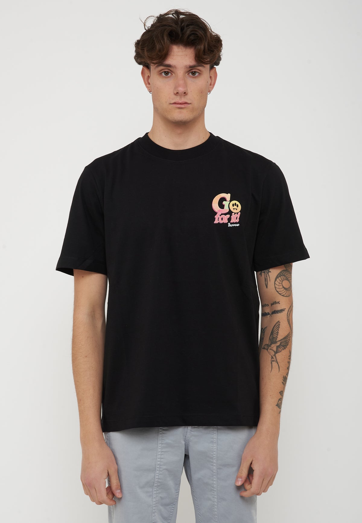 Barrow Jersey T-Shirt Black<BR/> 