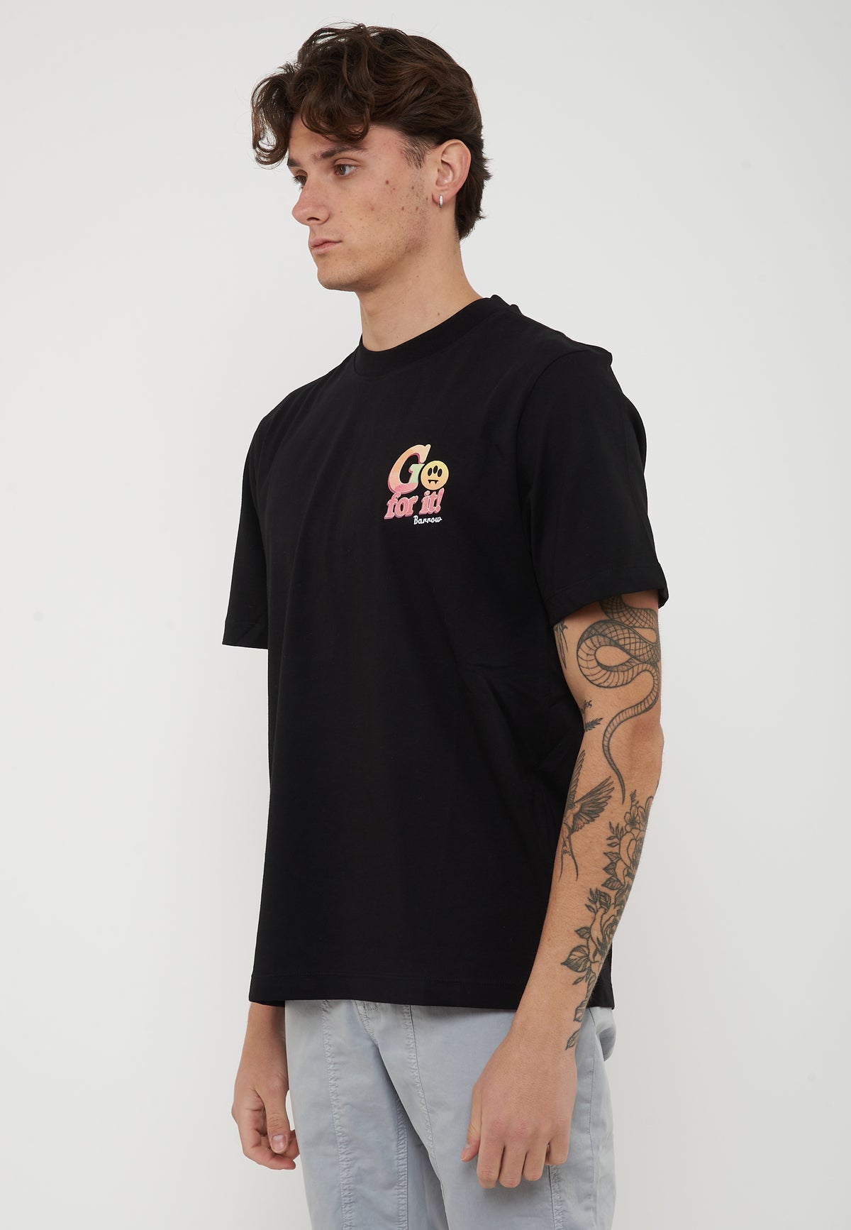 Barrow Jersey T-Shirt Black<BR/> 