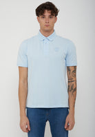 Polo In Piquet Alban Celeste. 