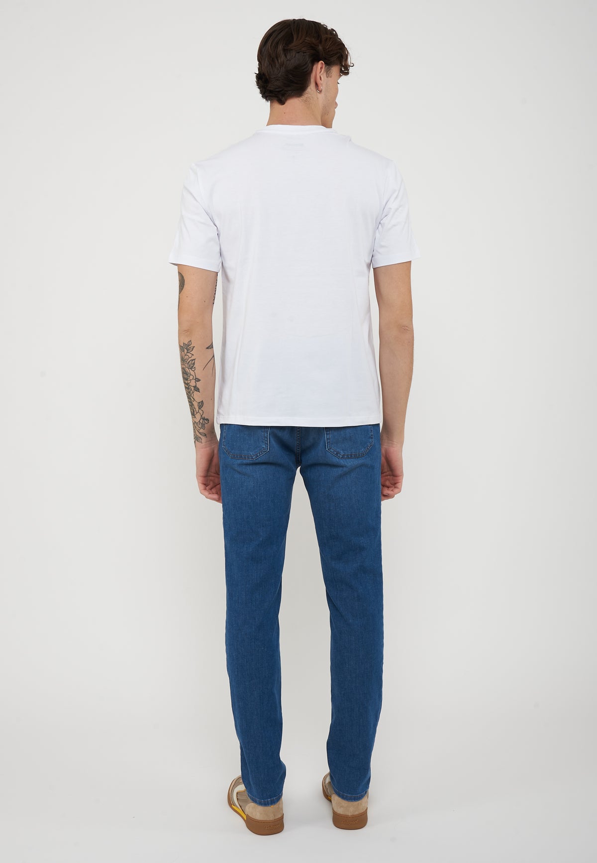 T-Shirt In Tono Bourn Bianco Ottico 