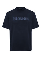 T-Shirt In Tono Bourn Blu 