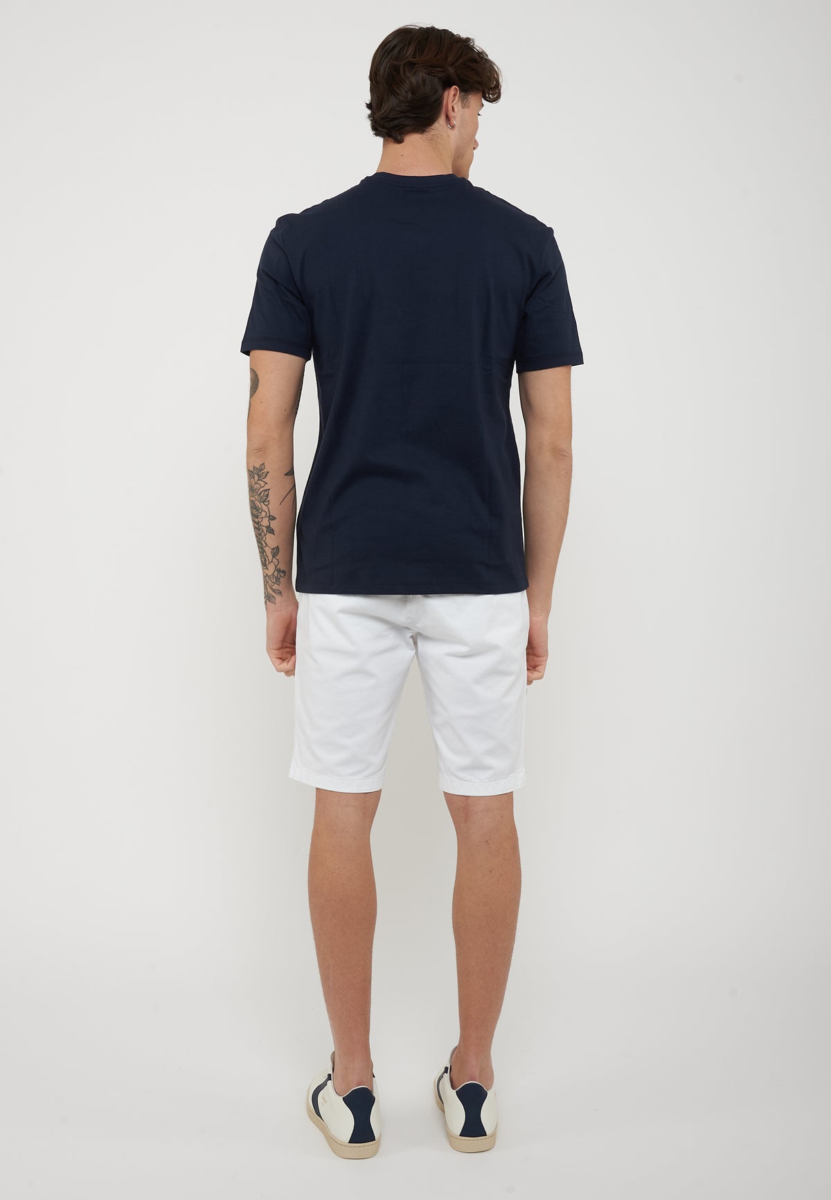 T-Shirt In Tono Bourn Blu 