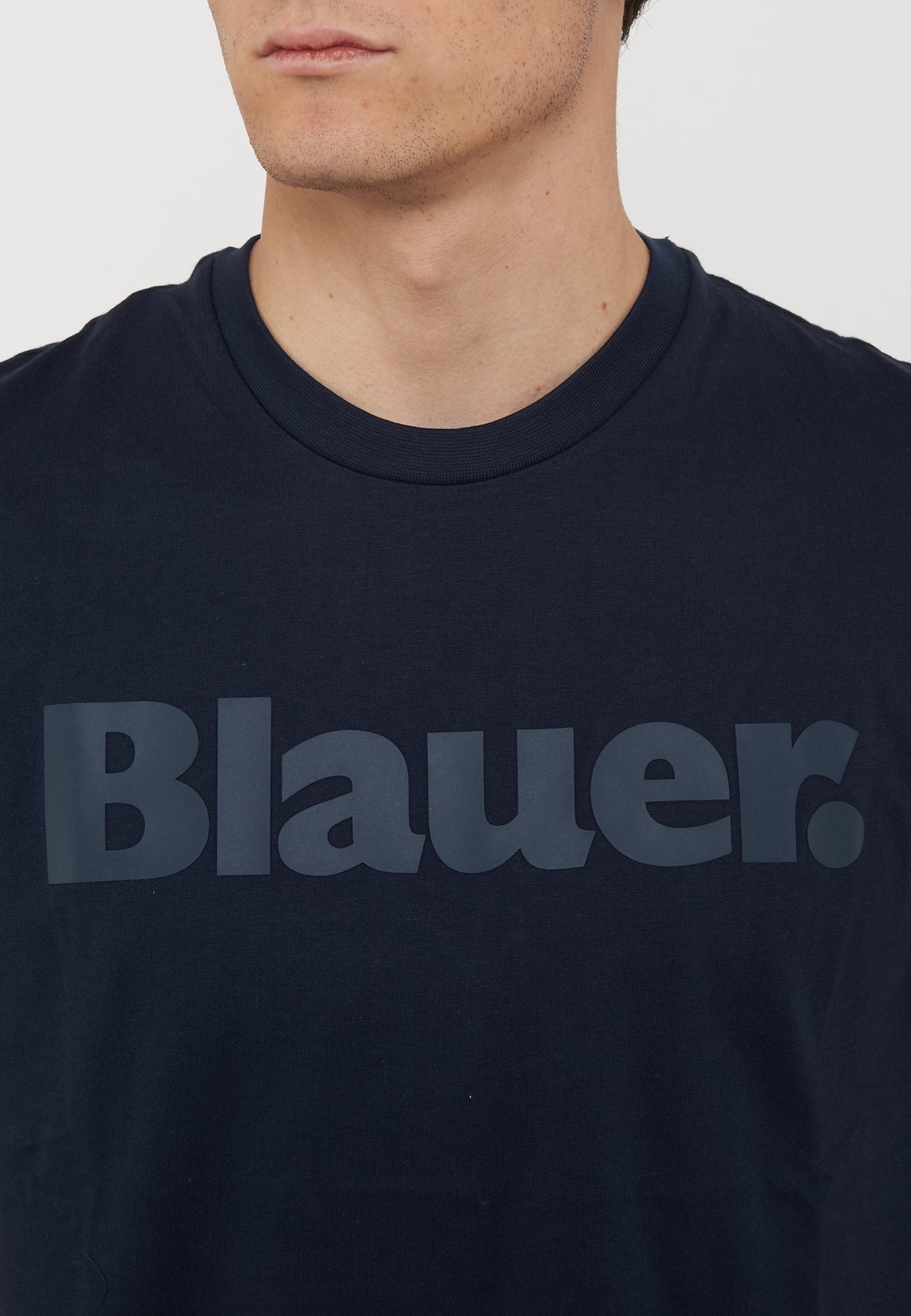T-Shirt In Tono Bourn Blu 