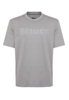 T-Shirt In Tono Grigio Nebbia 