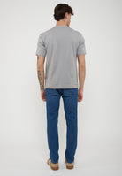 T-Shirt In Tono Grigio Nebbia 