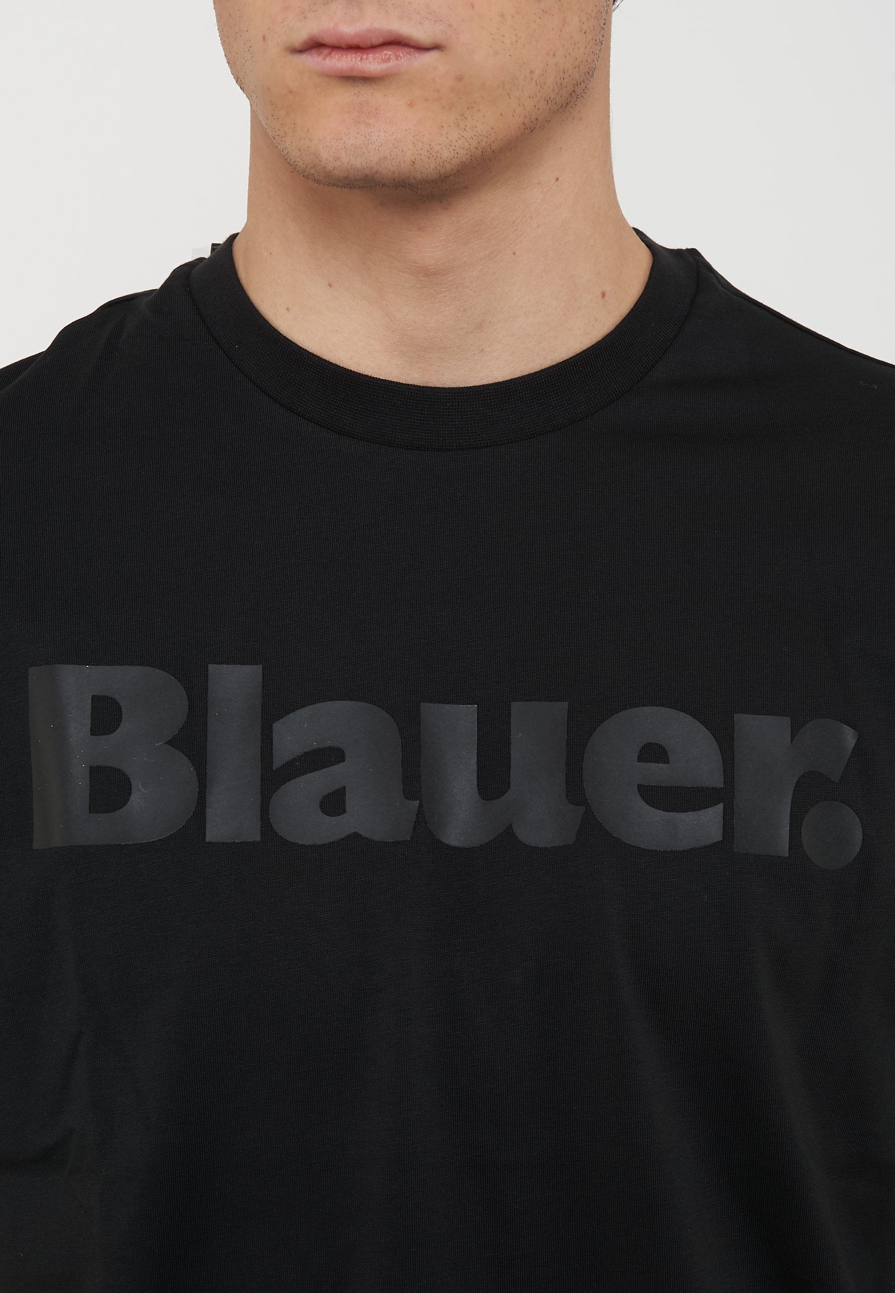 T-Shirt In Tono Nero 