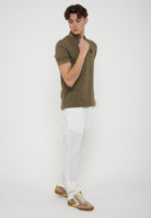Polo In Piquet Havey Green<BR/> 