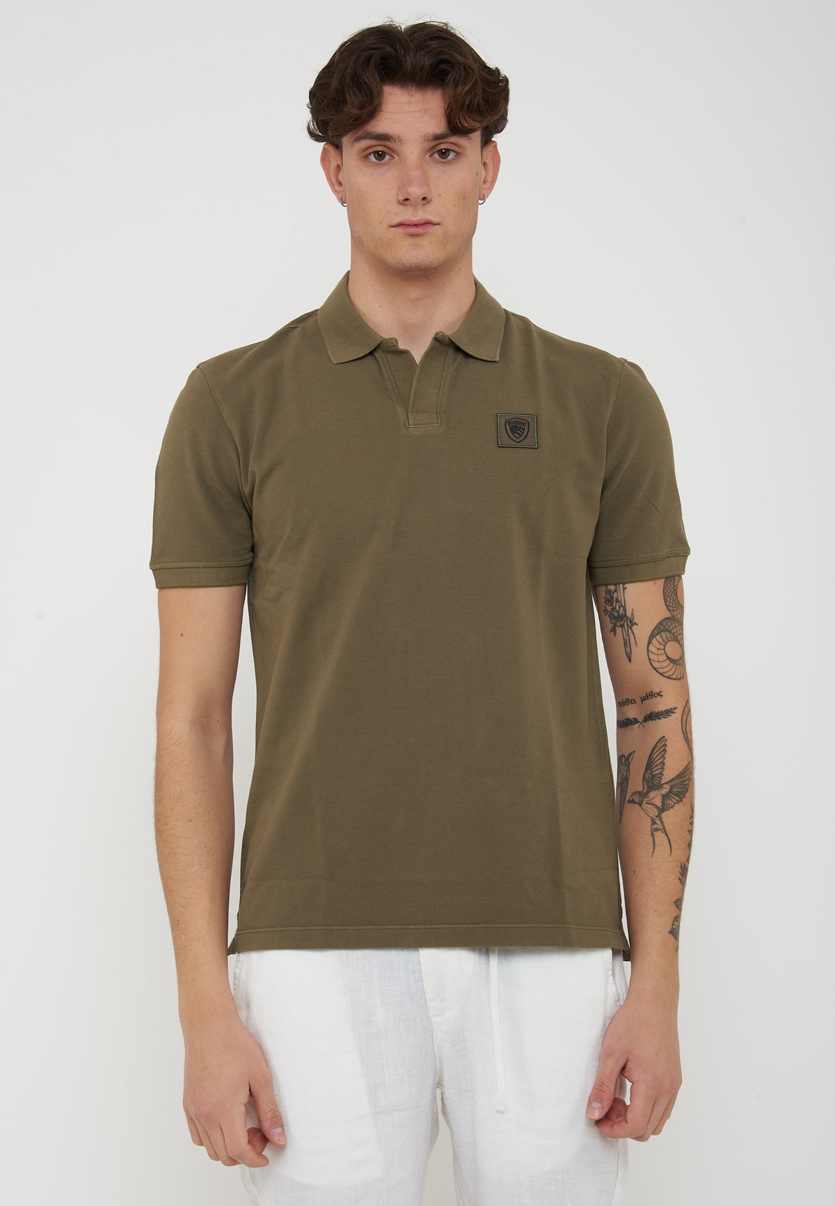 Polo In Piquet Havey Green<BR/> 