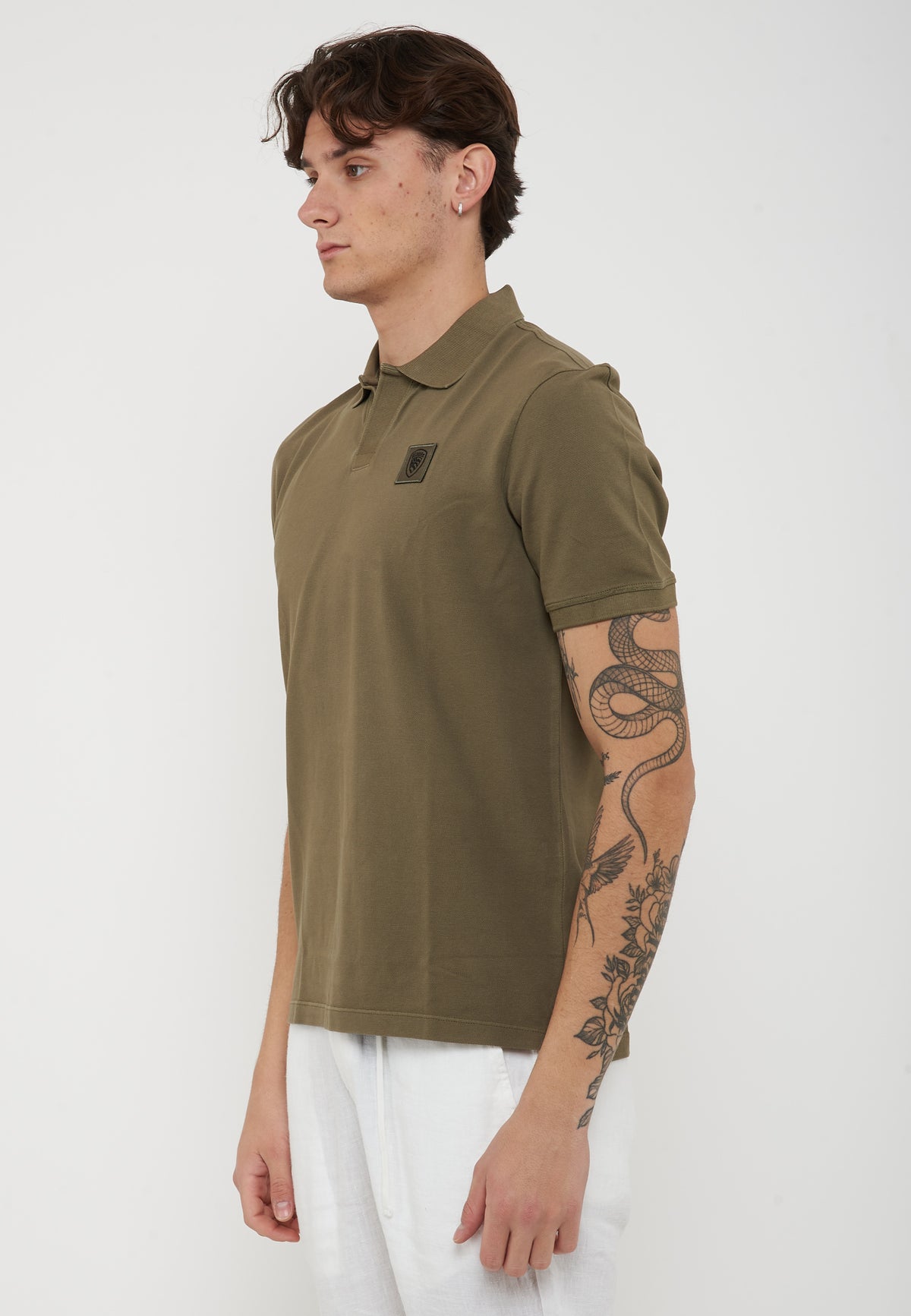 Polo In Piquet Havey Green<BR/> 