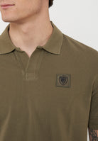 Polo In Piquet Havey Green<BR/> 