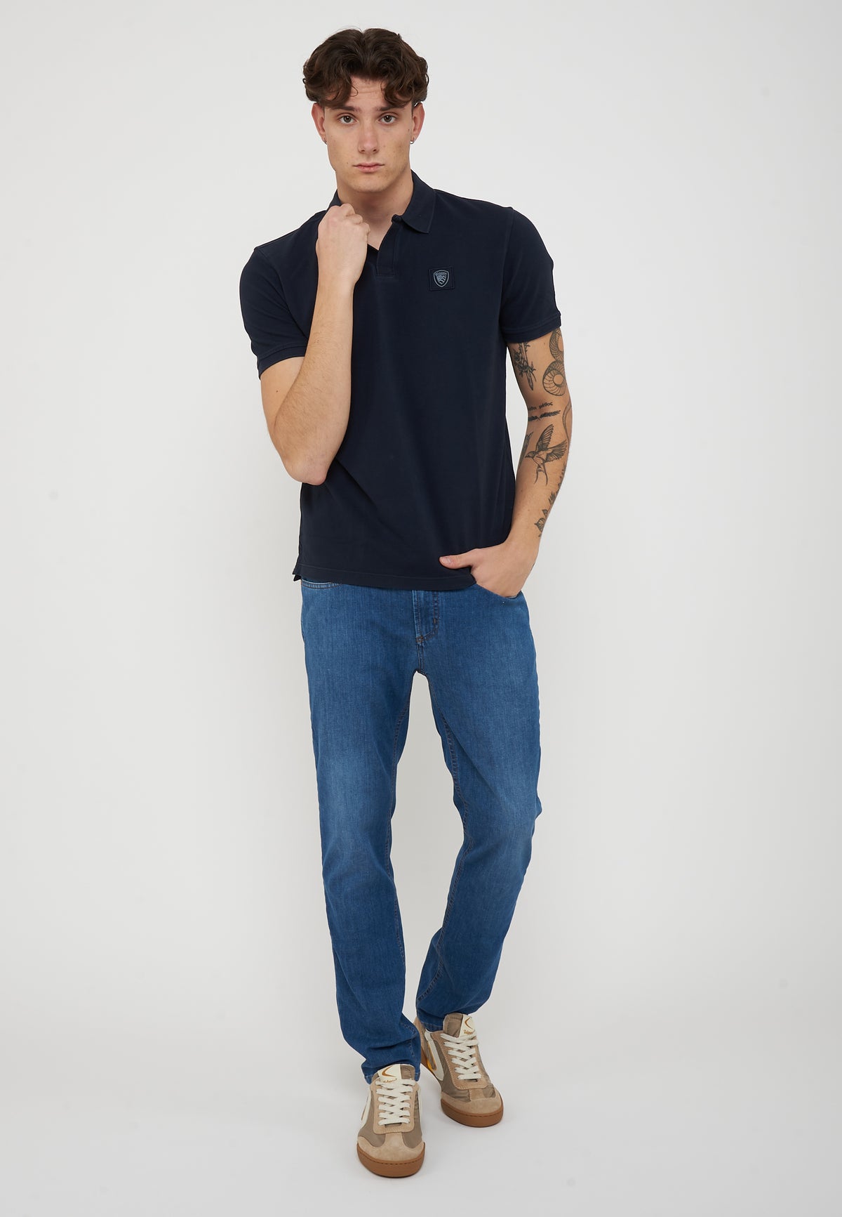 Polo In Piquet Havey Blu 