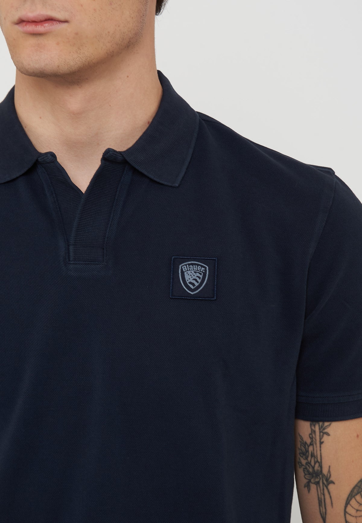 Polo In Piquet Havey Blu 