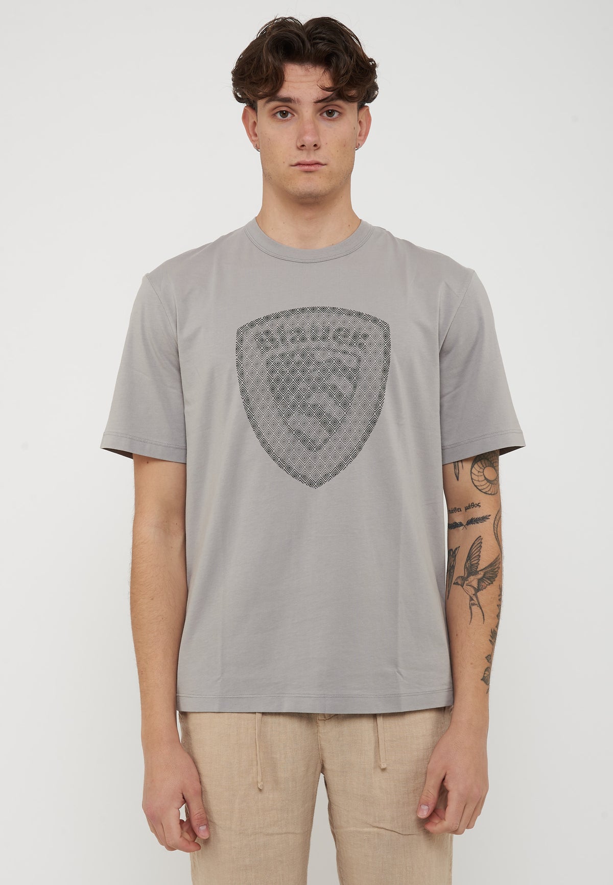 T-Shirt Hopkins Grigio Nebbia 