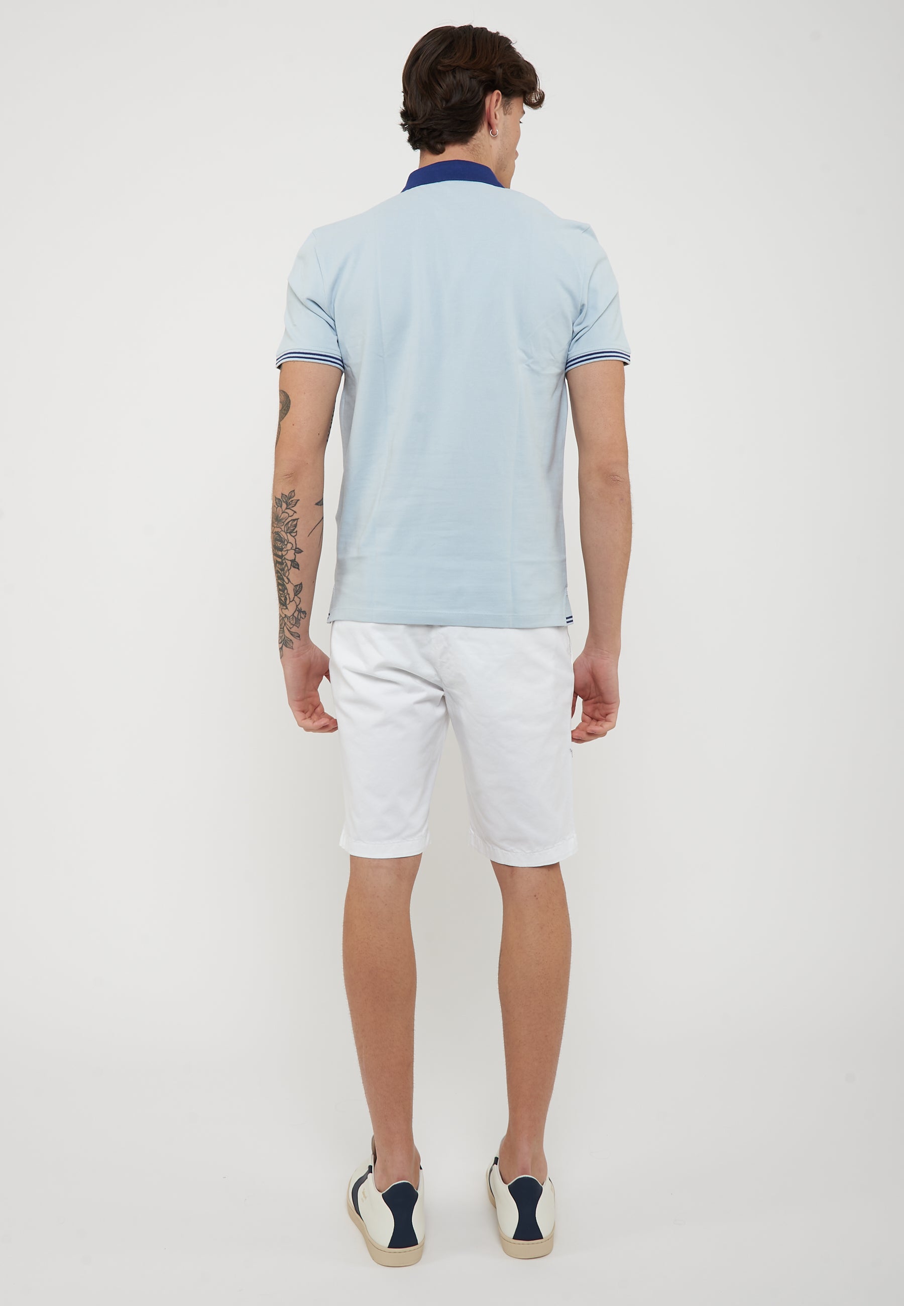 Polo in Piquet Oakland Light Blue 