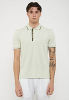 Polo Doppia Riga Logata Parkson Light Green 