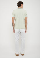 Polo Doppia Riga Logata Parkson Light Green 