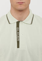 Polo Doppia Riga Logata Parkson Light Green 