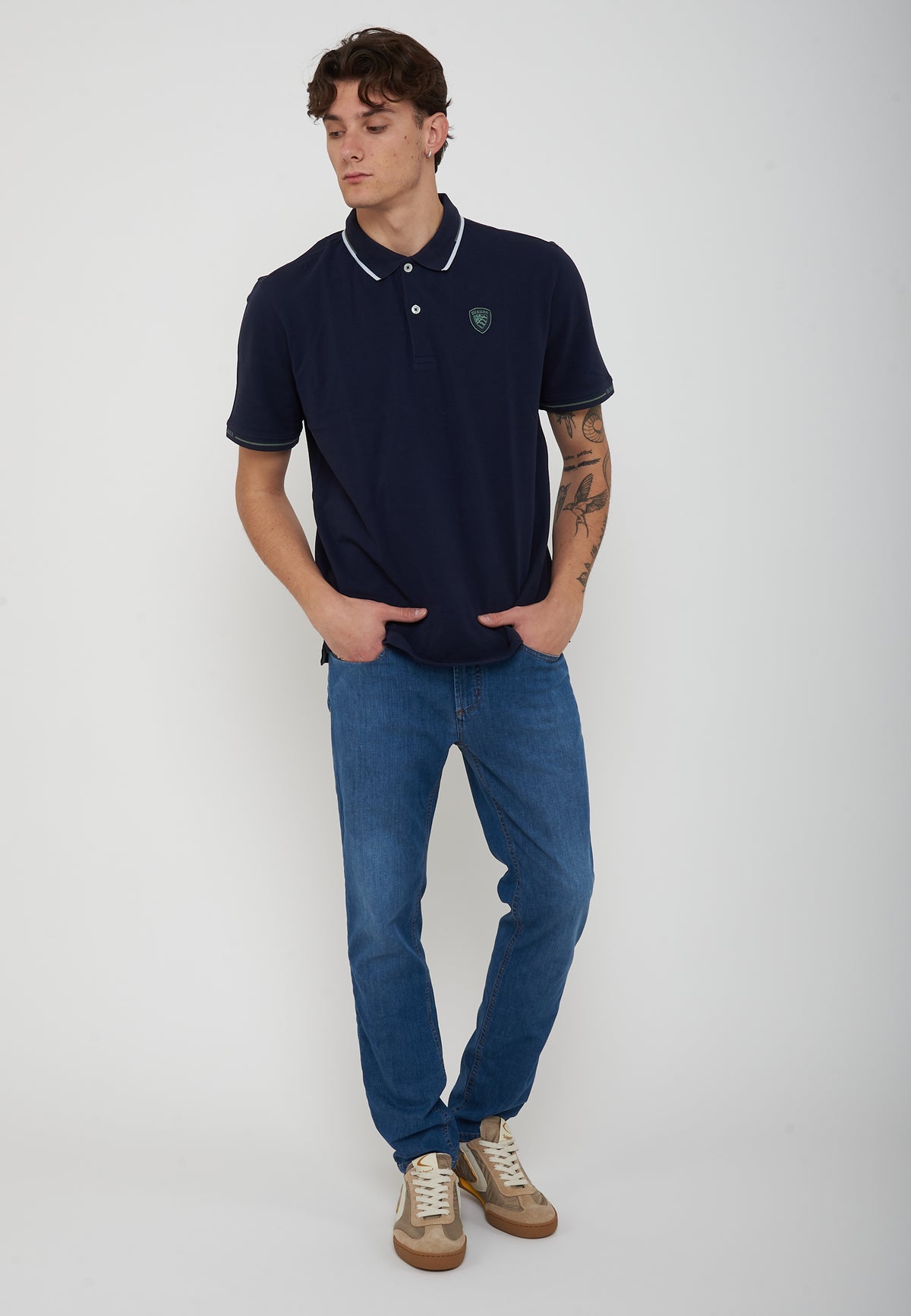 Polo In Piquet Peter Blu 