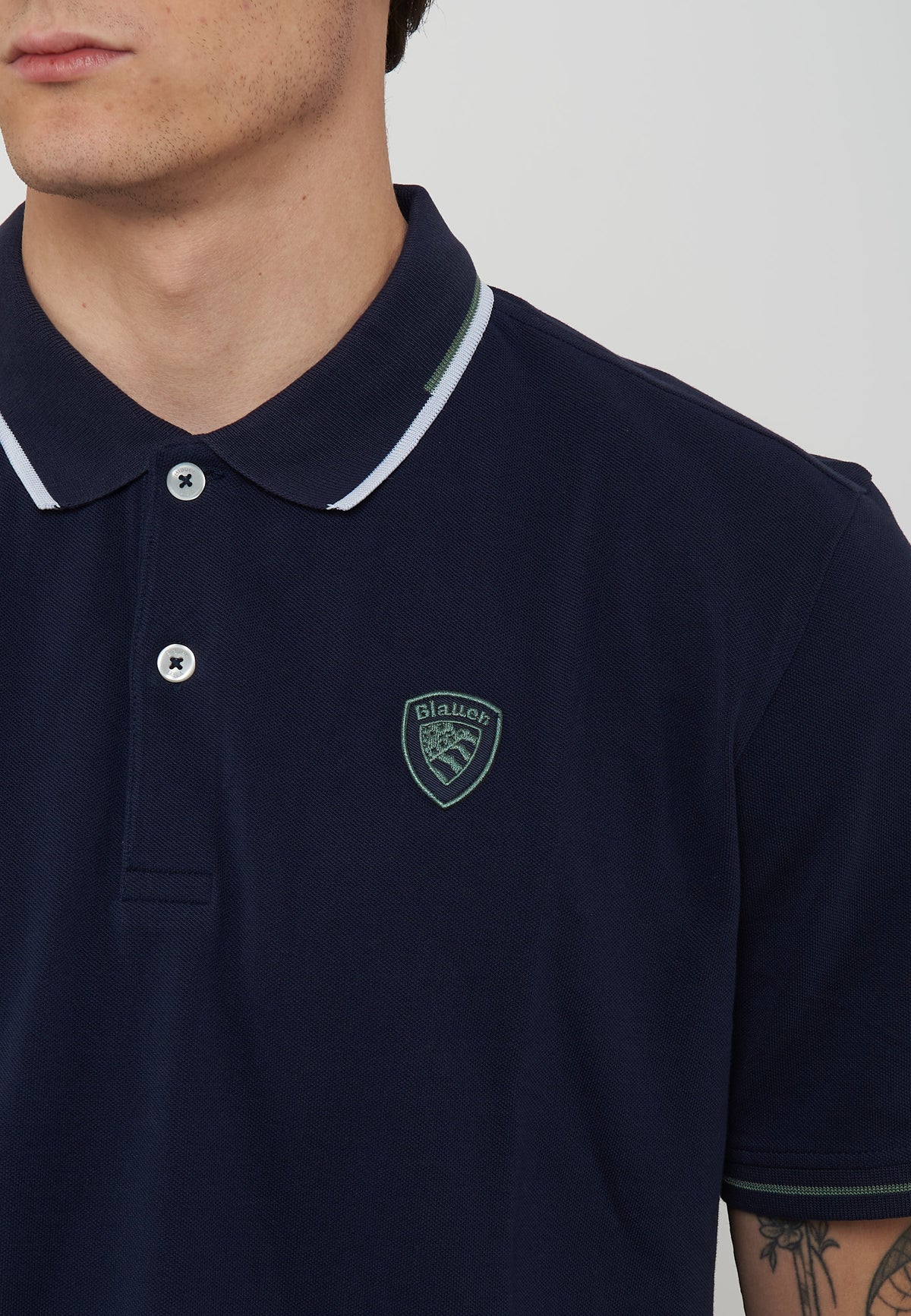 Polo In Piquet Peter Blu 