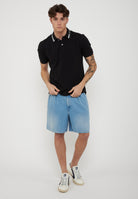 Polo Con Ricamo Sul Colletto Ransom Nero 