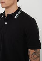 Polo Con Ricamo Sul Colletto Ransom Nero 