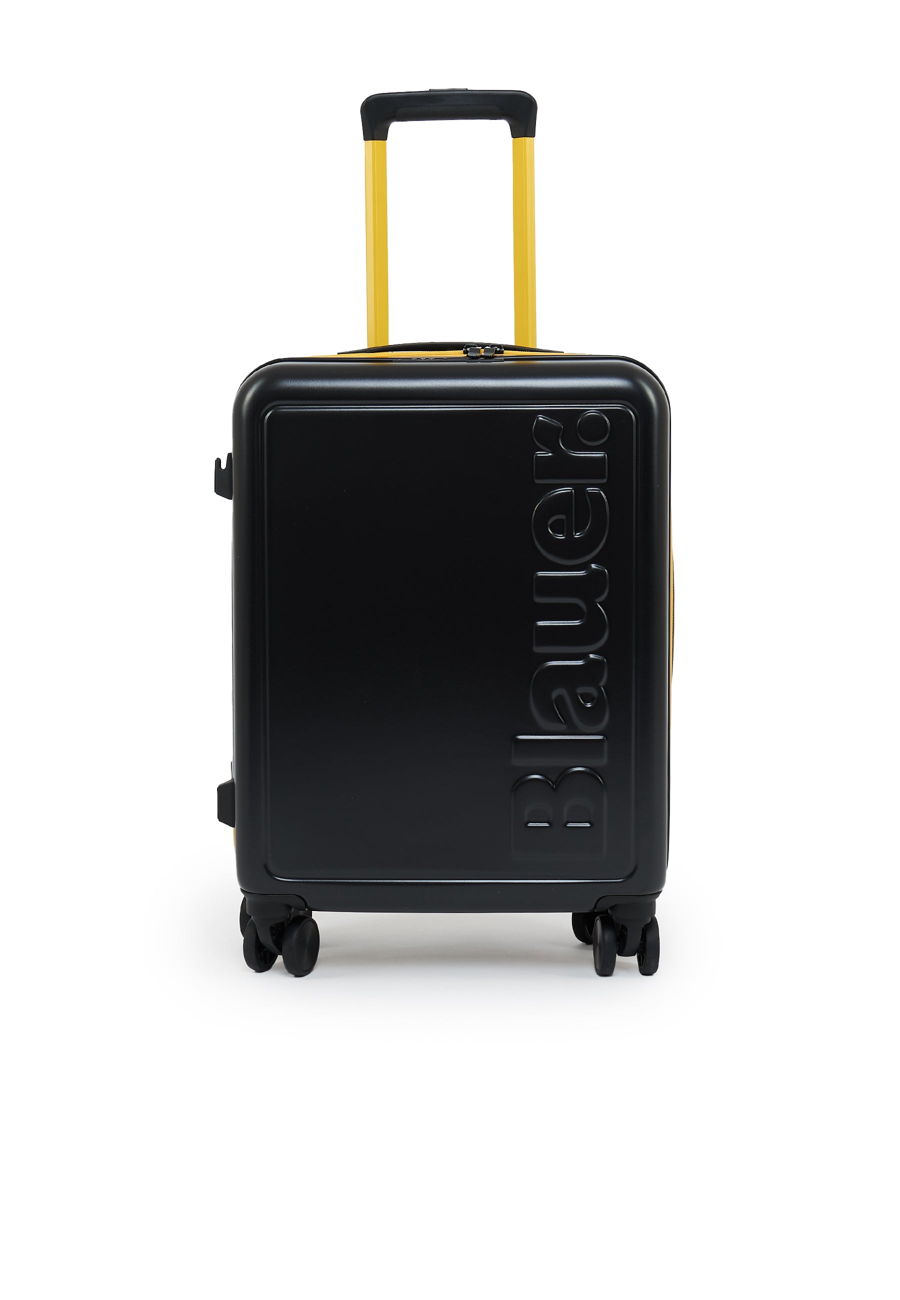 Trolley Blauer Cabin02 black in ABS rigido ad alta resistenza.<BR/> 