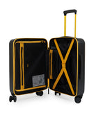 Trolley Blauer Cabin02 black in ABS rigido ad alta resistenza.<BR/> 