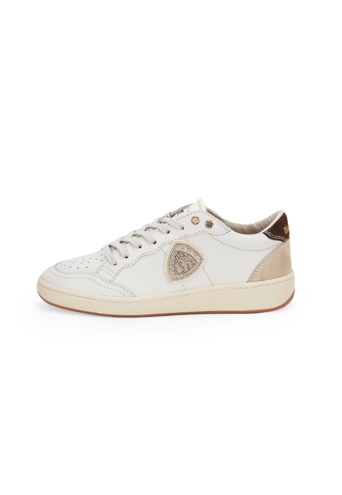 Sneaker Olympia White Brown 