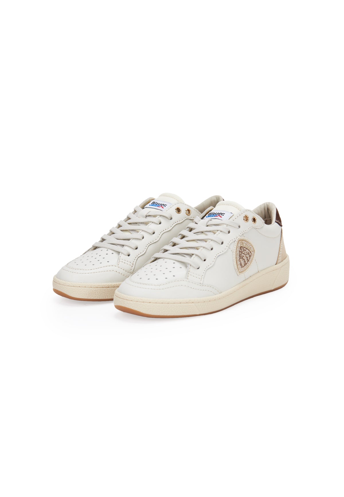 Sneaker Olympia White Brown 
